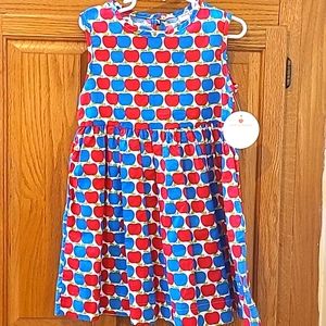 New Smilling Button USA Cheerful Casual/Fancy Dress for a Little Girl.